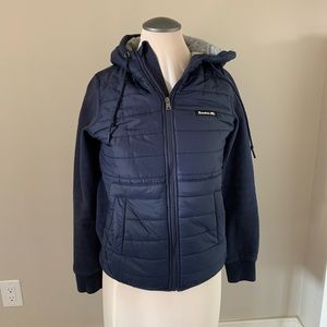 Womens Size S Roots Navy Hooded Jacket